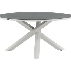 Pyöreä ruokapöytä Venture Home Copacabana 2, Ø140cm, harmaa/valkoinen