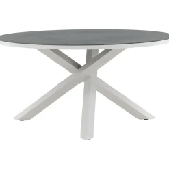 Pyöreä ruokapöytä Venture Home Copacabana 2, Ø140cm, harmaa/valkoinen