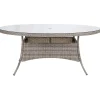 Pöytä Home4You TRENTO 180x100xK75 cm, vaaleanharmaa