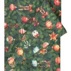 Pöytäliina Home4You CHRISTMAS NEW 136x220 cm, joulukoristeet kuusessa, monivärinen