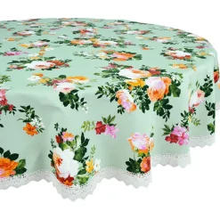 Pöytäliina Home4You SUMMER kukkakuosi Ø170 cm, kukat, monivärinen