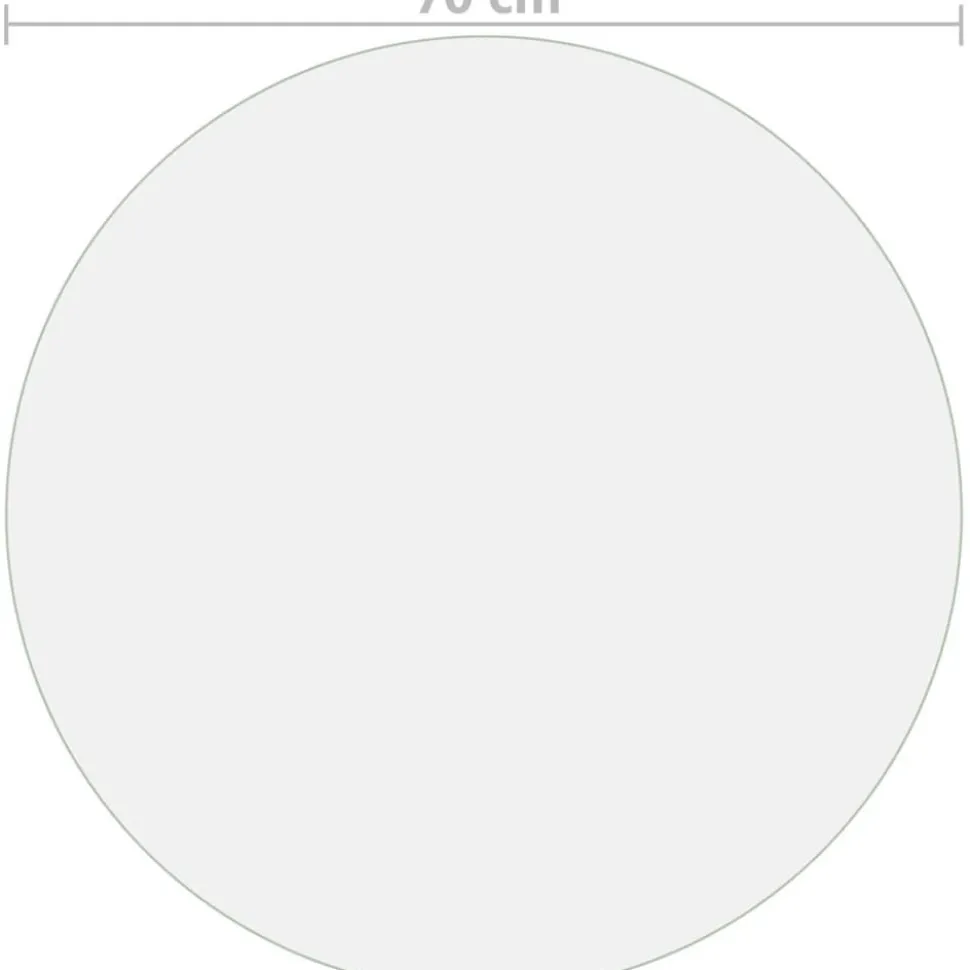 Pöytäsuoja läpinäkyvä 70 cm 2 mm pvc