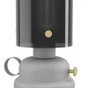 Pöytävalaisin Eglo Gargrave, Ø31.5cm, E27, 40W, IP20, harmaa/messinki