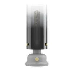 Pöytävalaisin Eglo Gargrave, Ø31.5cm, E27, 40W, IP20, harmaa/messinki