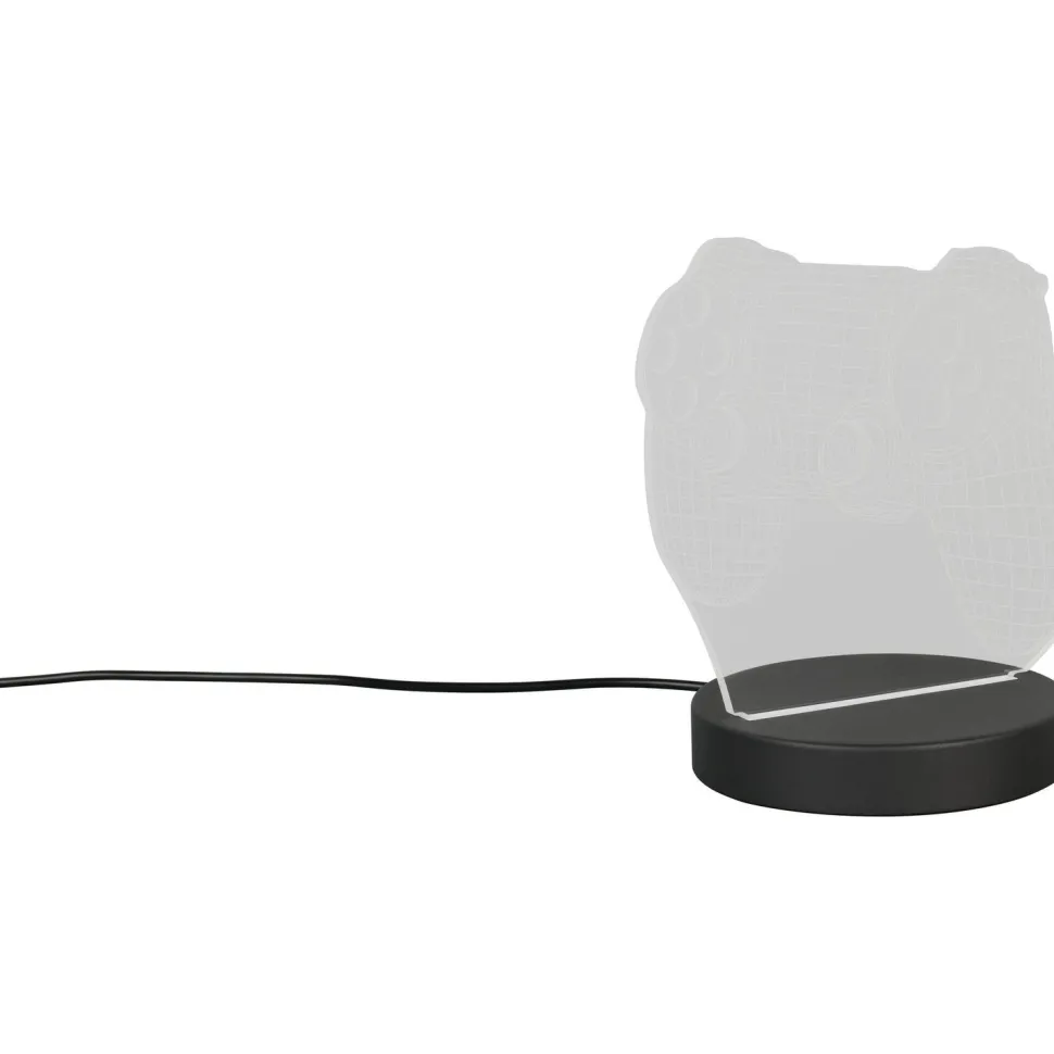 Pöytävalaisin Trio Joy LED RGB musta