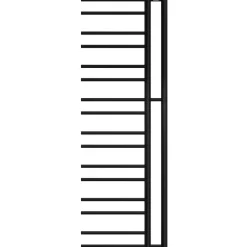 Pyyhekuivain Nordhem Tjolöholm, 1660x500 mm, sähkö, vasen, mattamusta