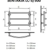 Pyyhekuivain Sentakia LC-3/500 528x370 mm vesi kromi