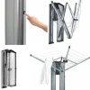Pyykinkuivausteline Brabantia WallFix 24 m seinäkiinnityksellä + suojakaappi