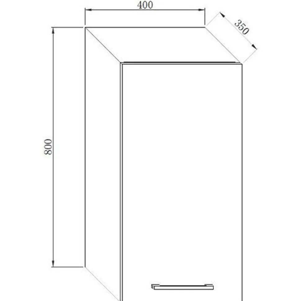 Pyykkikaappi Lektar Indoor Kaisla, pvc, 80cm, valkoinen