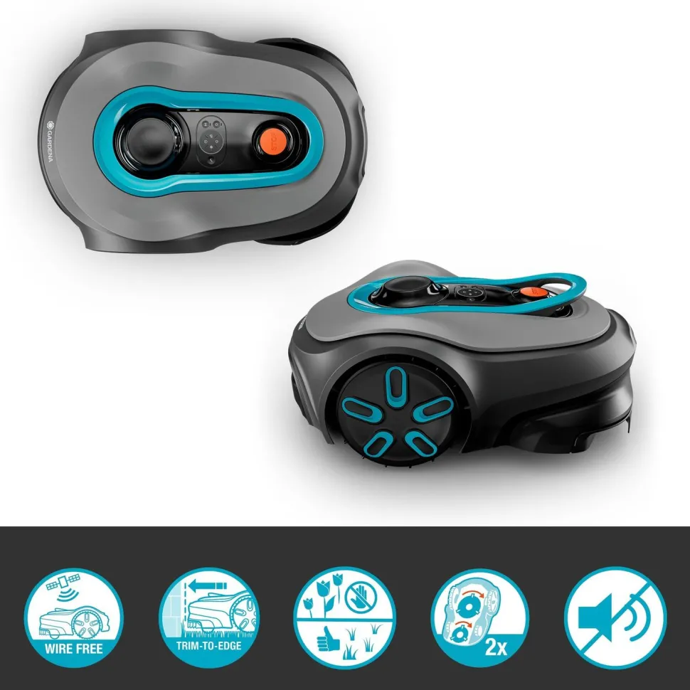 Rajalangaton robottiruohonleikkuri Gardena Smart Sileno Free 1500 1500 m²