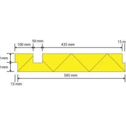 Reunavahvistettu laatta Finnfoam LB/LS-300 7,5 m/pak