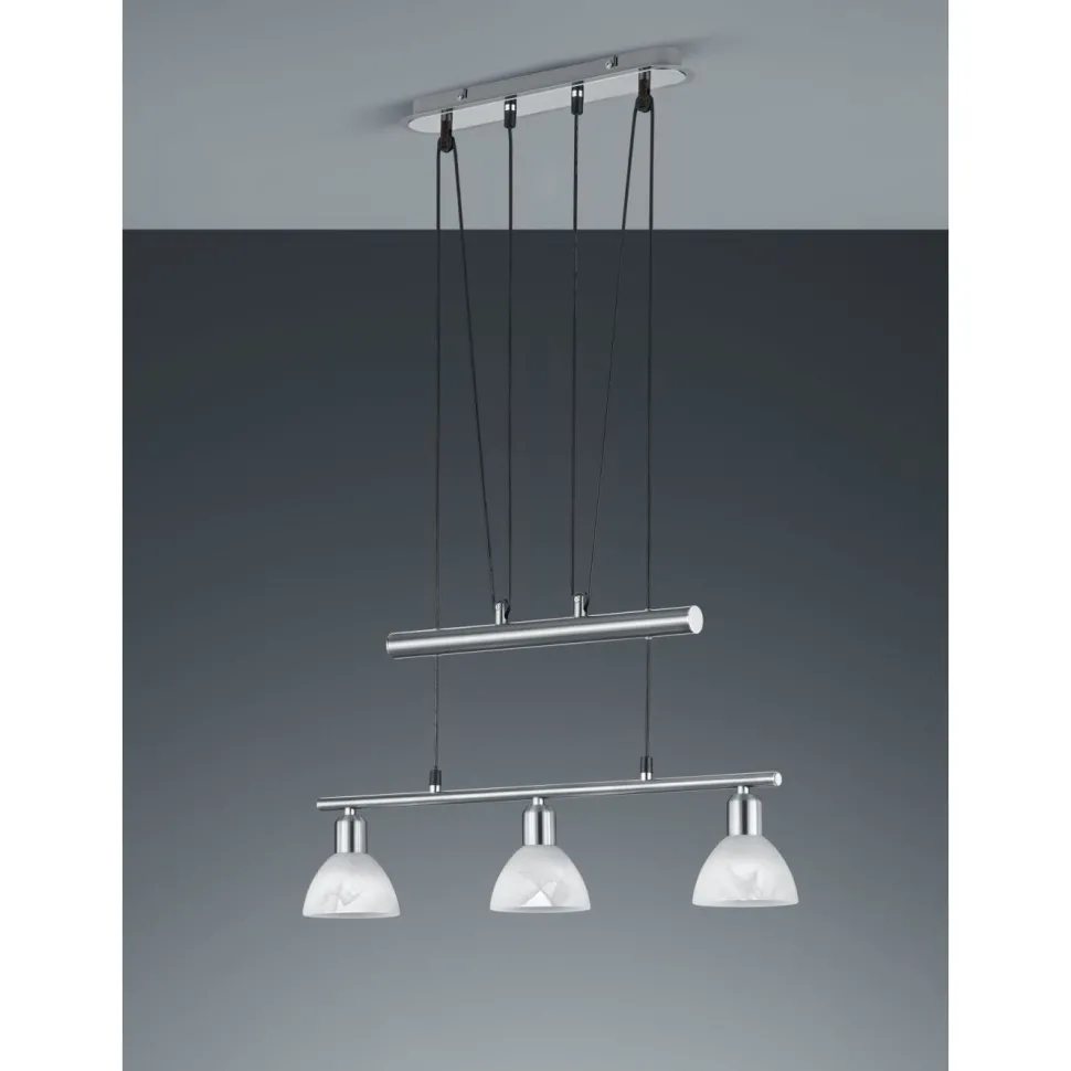 Riippuvalaisin Levisto 605x110x1600 mm 3-osainen harjattu teräs
