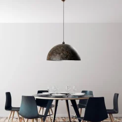 Riippuvalaisin Linento Lighting KURE RETRO, Ø60cm, tummanruskea