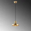 Riippuvalaisin Linento Lighting Gullu, Ø22cm, kulta