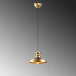 Riippuvalaisin Linento Lighting Gullu, Ø22cm, kulta