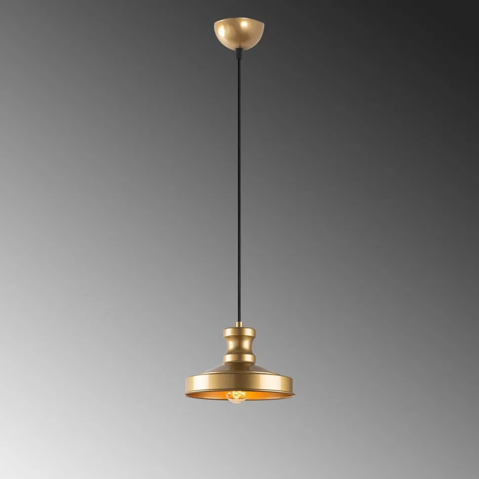 Riippuvalaisin Linento Lighting Gullu, Ø22cm, kulta