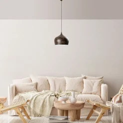 Riippuvalaisin Linento Lighting PATINE-3761-RETRO, Ø28cm, tummanruskea