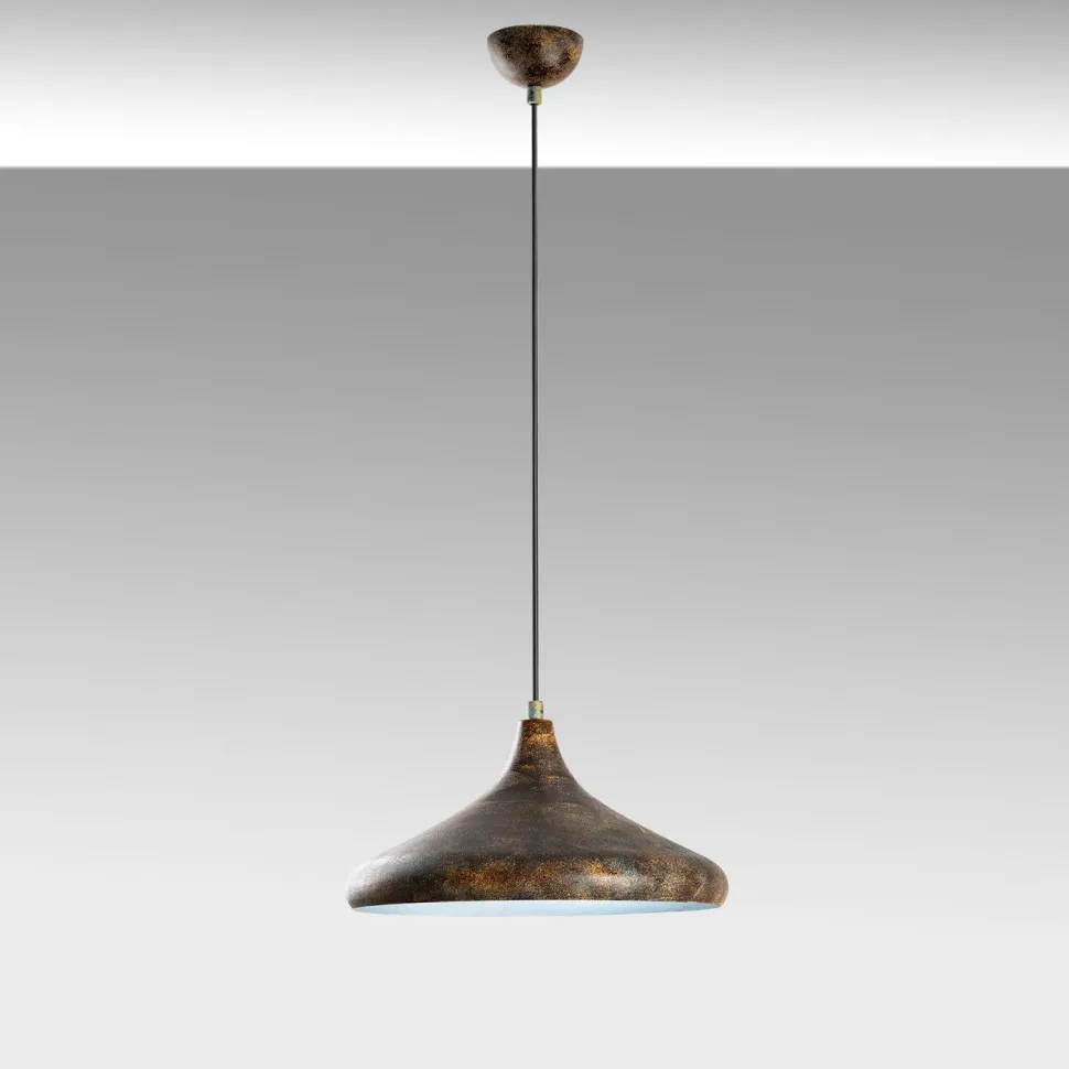 Riippuvalaisin Linento Lighting EYSAN-207-RETRO, Ø35cm, tummanruskea