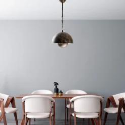 Riippuvalaisin Linento Lighting KURE-30-15-NUS-2676-RETRO, Ø30cm, tummanruskea