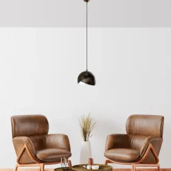 Riippuvalaisin Linento Lighting PACMAN-20-252-1-RETRO, Ø20cm, tummanruskea