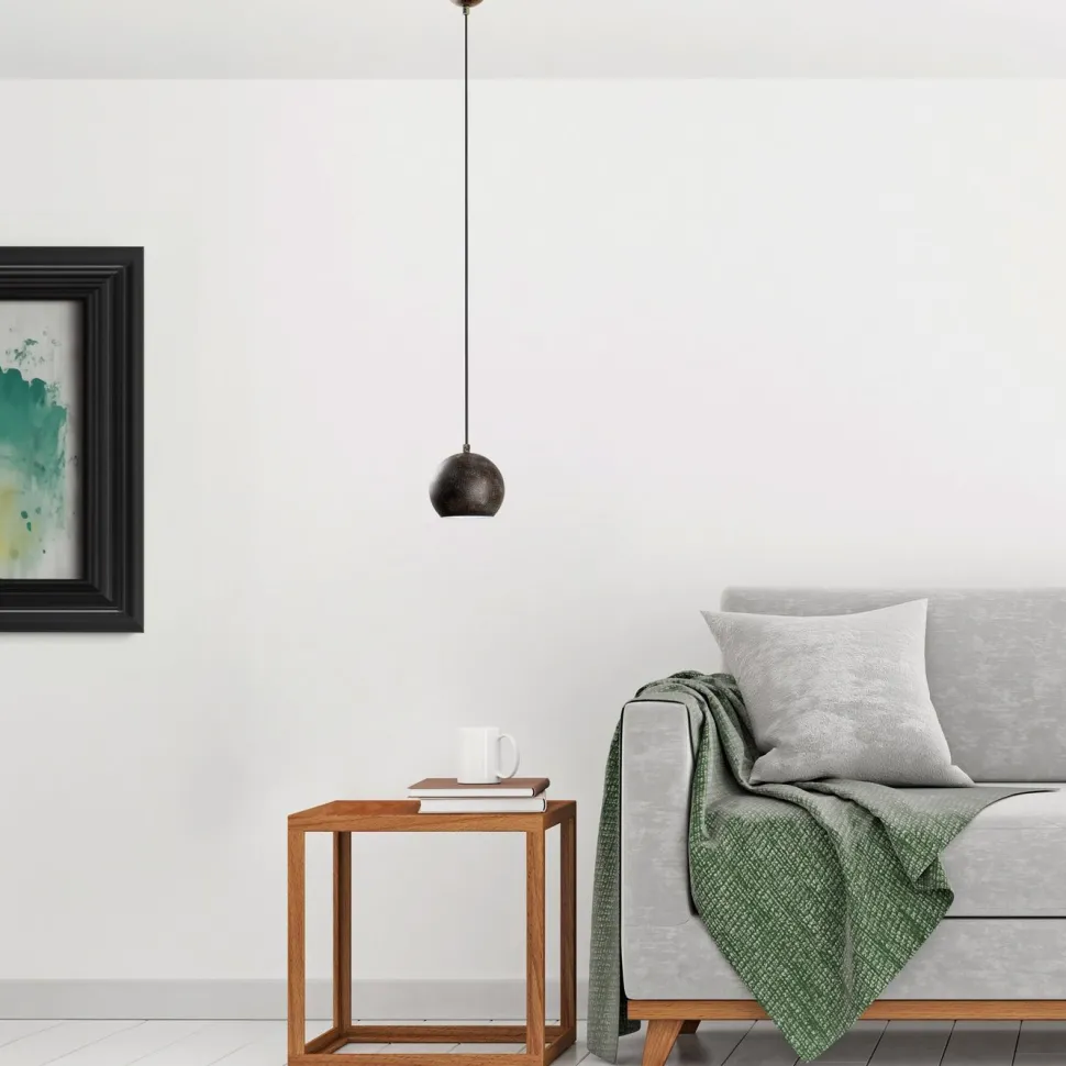 Riippuvalaisin Linento Lighting TOP-15-242-RETRO, Ø15cm, tummanruskea