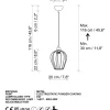 Riippuvalaisin Linento Lighting Armut-6677, Ø20cm, kulta