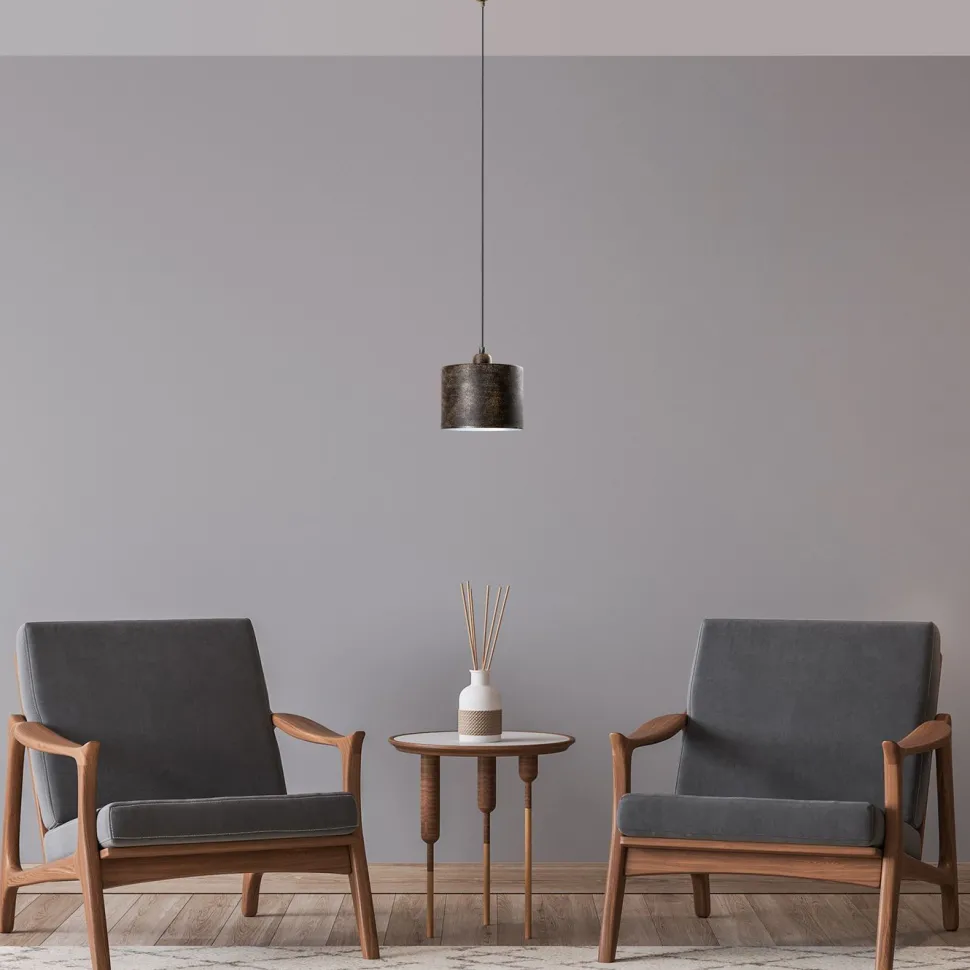 Riippuvalaisin Linento Lighting DUZ-195RETRO-1, Ø20cm, tummanruskea