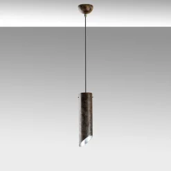 Riippuvalaisin Linento Lighting KESIKBORU-MR-976-RETRO, Ø8cm, tummanruskea
