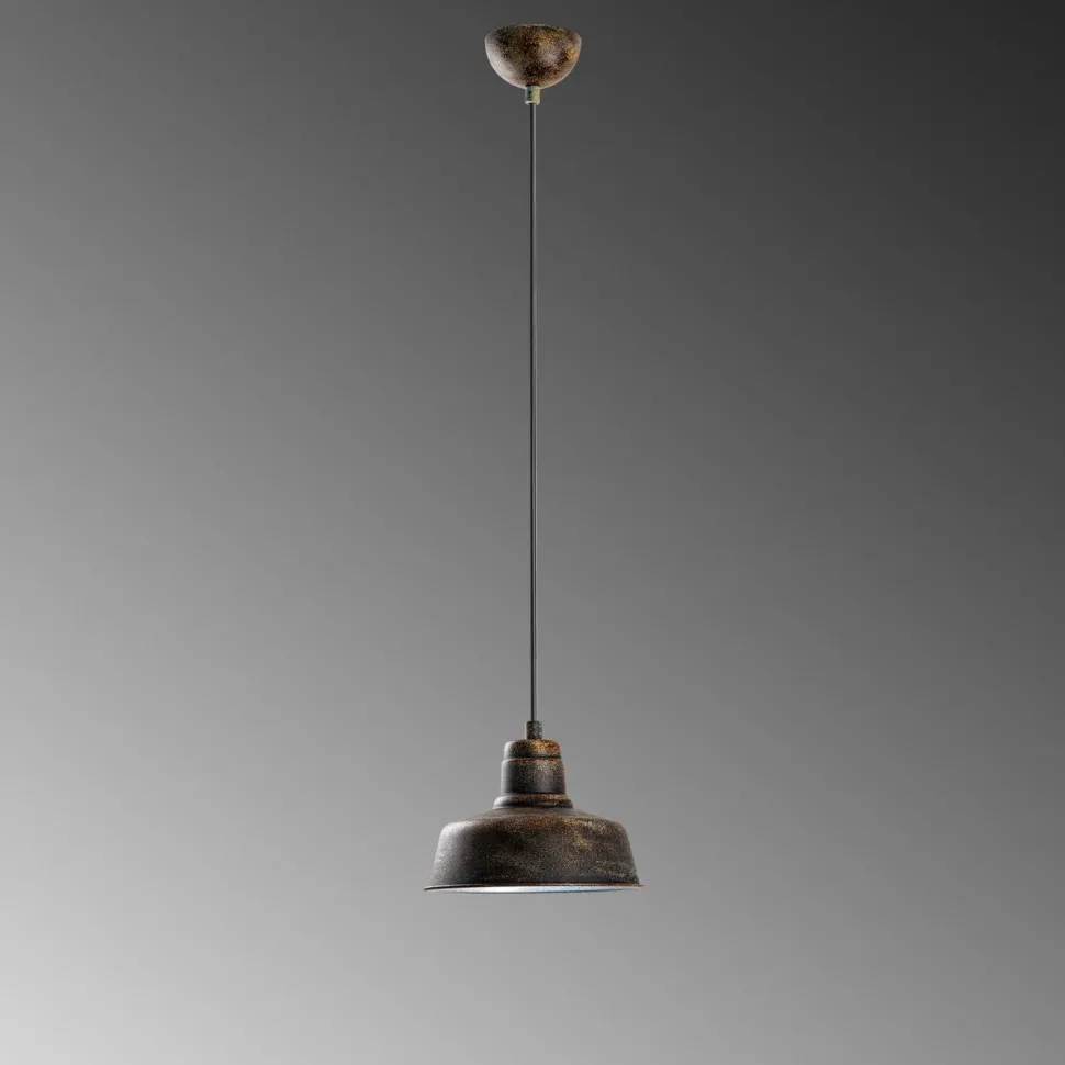 Riippuvalaisin Linento Lighting MEMATI-181RETRO-1, Ø19cm, tummanruskea
