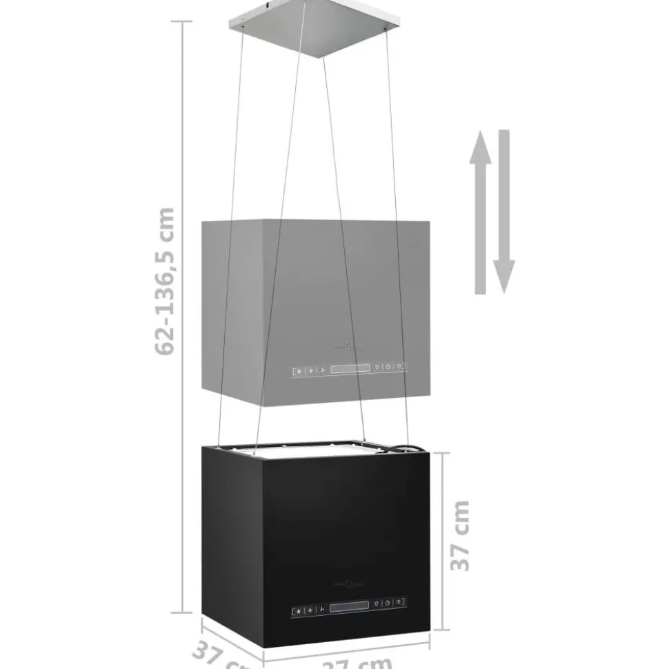 Ripustettava liesituuletin LCD 37 cm jauhemaalattu teräs