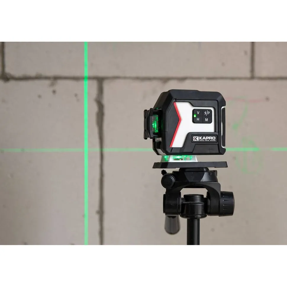 Ristilinjalaser Kapro Nucleo 3D Mini vihreä