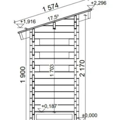 Roskakatos LP Garden J1, 900x1600mm