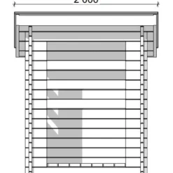 Roskakatos LP Garden J1, 900x1600mm