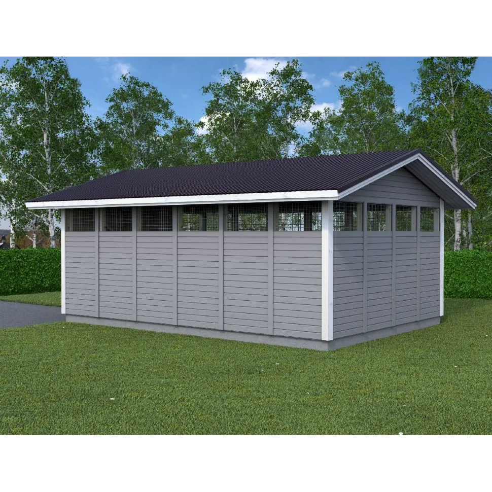 Roskakatos Timburg RK25, 6040x4236mm, 25.6m², puuvalmis