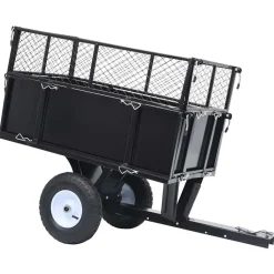 Ruohonleikkurin peräkärry Kallistuva 150 kg kuorma (92449)