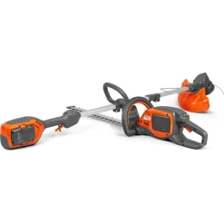 Ruohoraivuri+pensasleikkuri Husqvarna 215iL & 215iHD45 Kit 36V 2,0 Ah akulla