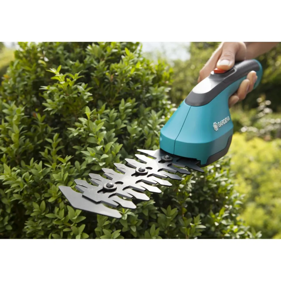 Ruohosakset Gardena AccuCut Li + ruoho- ja pensasterät