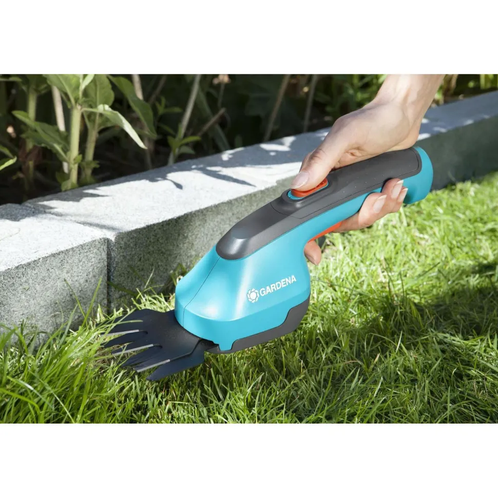 Ruohosakset Gardena AccuCut Li + ruoho- ja pensasterät
