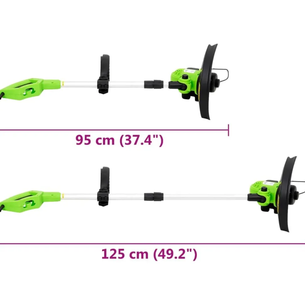 ruohotrimmeri Teleskooppivartinen sähkökäyttöinen 29 cm 550 W (49208)