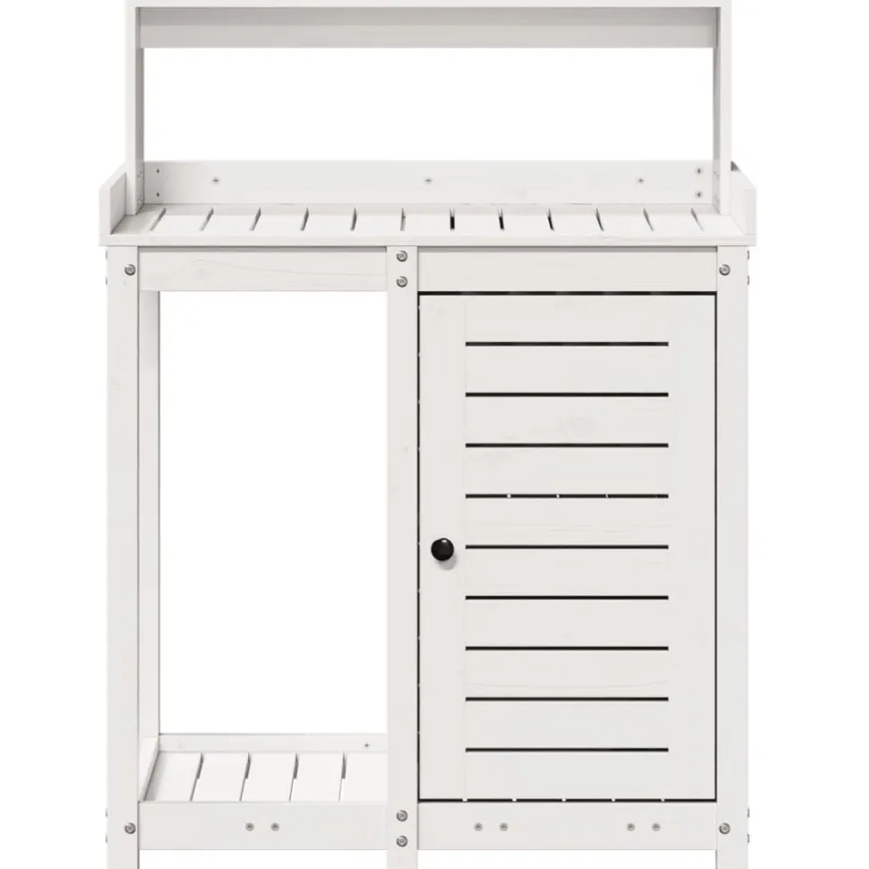 Ruukutuspöytä hyllyllä, 82,5x50x109,5 cm, eri värejä (33976)