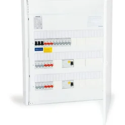 Ryhmäkeskus Ensto Waltteri PESSV345.21, 2xVVS, 9x10A, 12x16A, 50A, pinta-/uppoasennukseen
