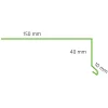 Räystäspelti Kerabit 2,0 m RR33 musta