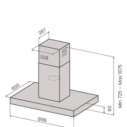 Saarekeliesituuletin Savo AAVA 2.0, 90cm, mattamusta
