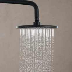 Sadesuihkusetti Bathlife Glimma, termostaattihanalla, hierova suihku, suihkupää ⌀200mm, musta