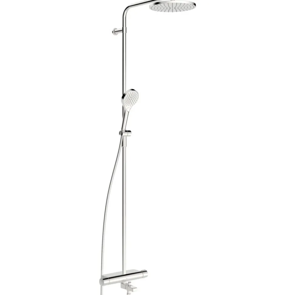 Sadesuihkusetti Oras Optima Style 7193N, termostaattihanalla, vettä säästävä, juoksuputkella, kromi