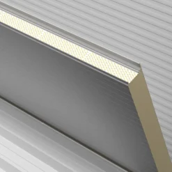 Sandwich-elementti Mepera pelti-PIR-pelti 50 mm 1150x3000 mm hopea