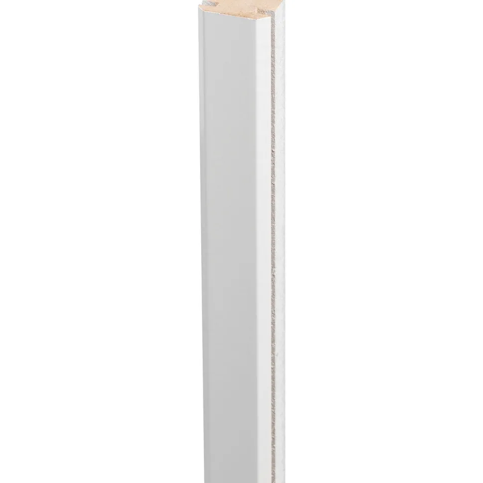 Saumalista Lundbergs Solliden 19x25x824mm MDF valkoinen 2kpl/pkt