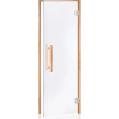 Saunan lasiovi Andres Glass Comfort, leppäkarmi, eri kokoja, eri värejä