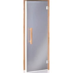 Saunan lasiovi Andres Glass Comfort, leppäkarmi, eri kokoja, eri värejä