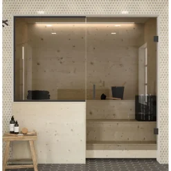 Saunan lasiseinä Hietakari Classic 659 ovi + sivulasi